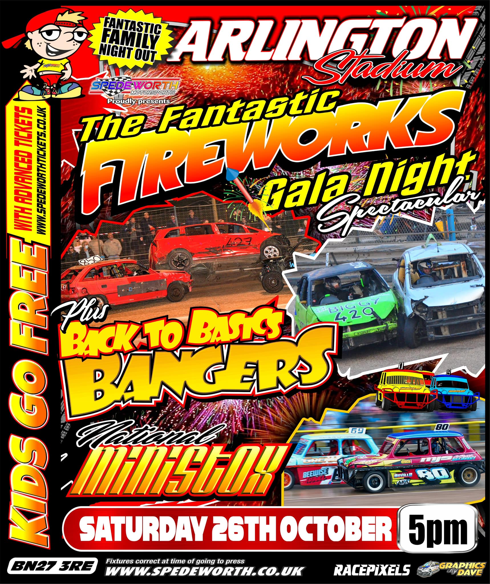 Arlington 26th October 2024 Gala Night Back to Basics Bangers